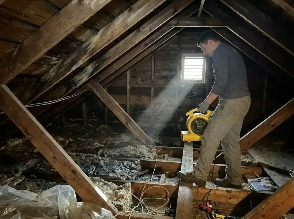 attic-water-damage-drying-proc-007 — frequently asked questions, Emergency Water Extraction & 24/7 Flood Response in Wellsvi…